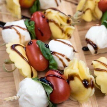 Tortellini Caprese Skewers - EASY GOOD IDEAS