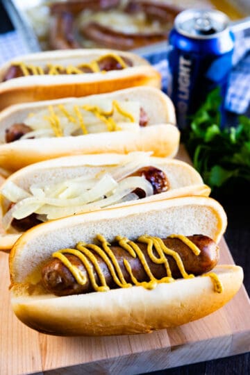 Easy Grilled Beer Brats Recipe - EASY GOOD IDEAS