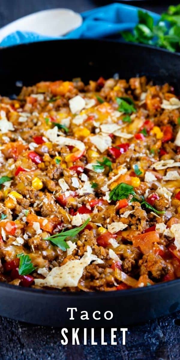 One Pan Taco Skillet Recipe - Easy Good Ideas