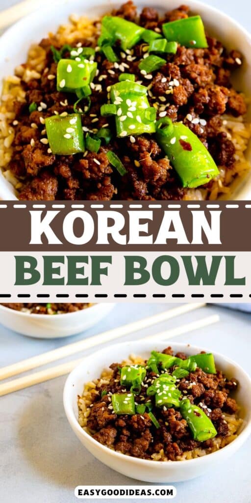 beef bowl Pinterest graphic