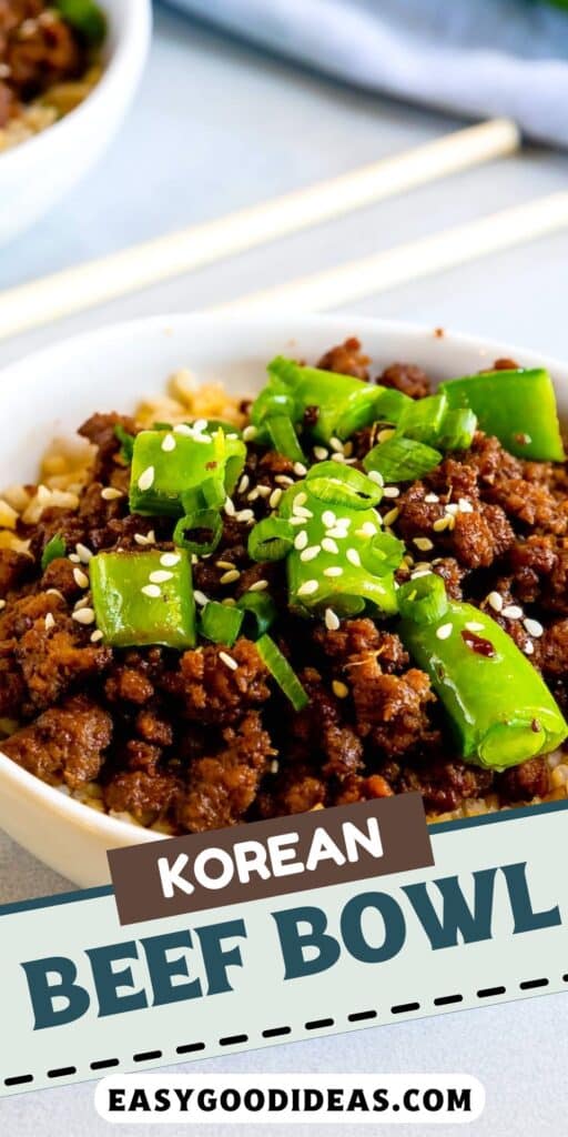 beef bowl Pinterest graphic