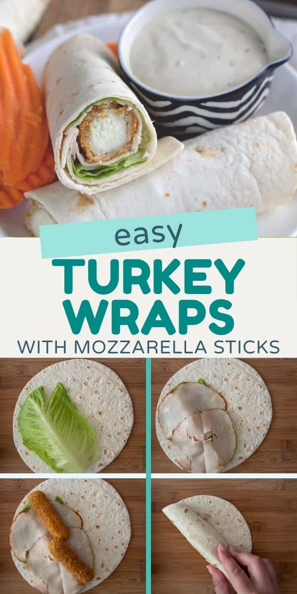 Easy Turkey Wraps Recipe with Mozzarella Sticks - EASY GOOD IDEAS