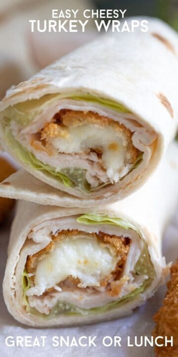 Easy Turkey Wraps Recipe with Mozzarella Sticks - EASY GOOD IDEAS