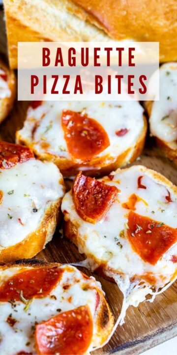 Homemade Baguette Pizza Bites - Easy Good Ideas