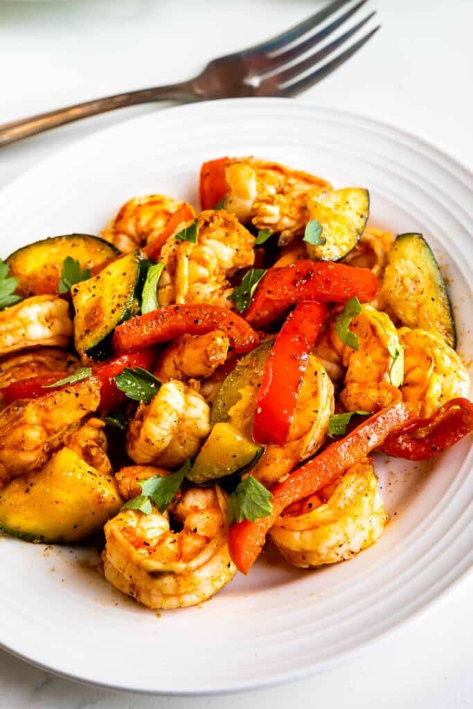 Shrimp And Vegetable Skillet