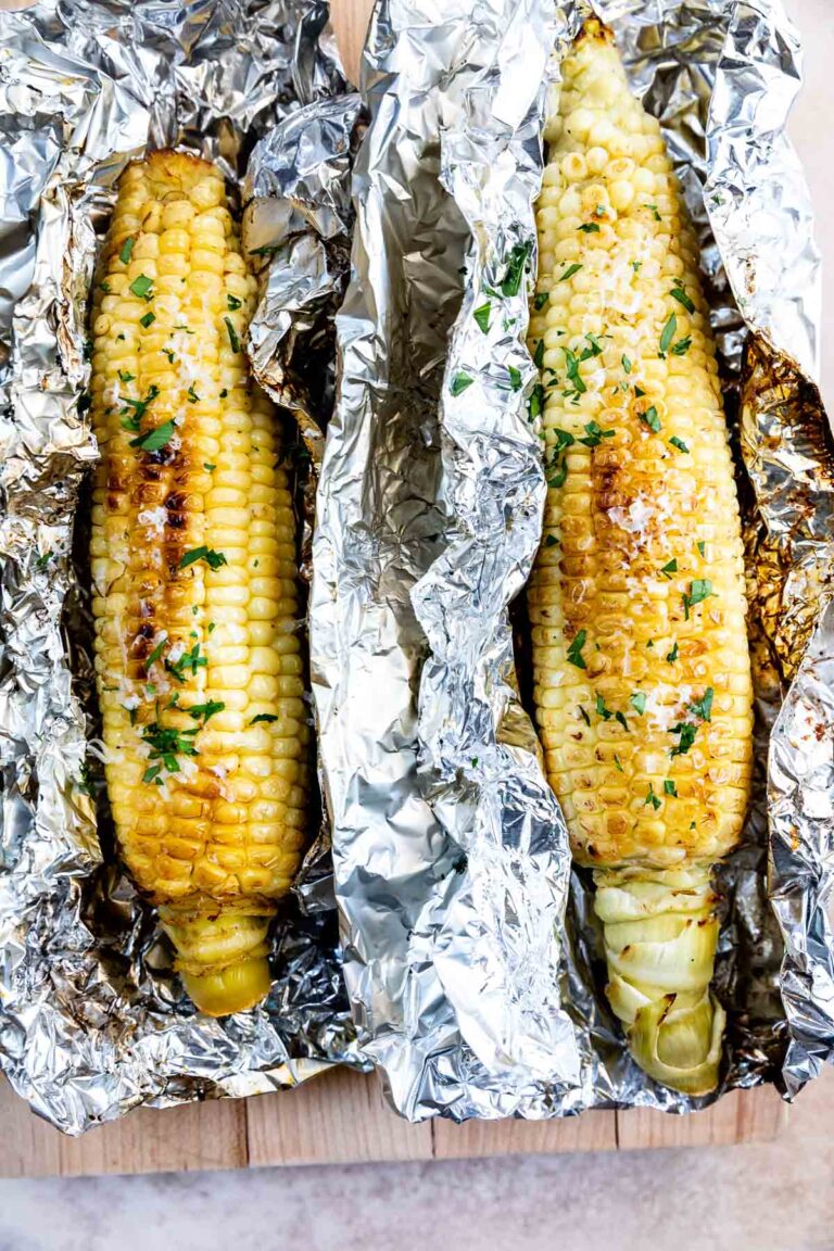Garlic Butter Grilled Corn on the Cob - EASY GOOD IDEAS