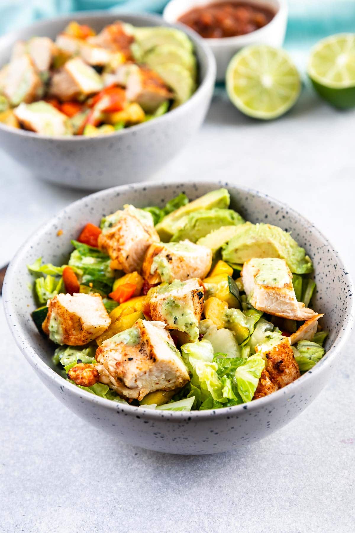 Low Carb Grilled Chicken Power Bowl - EASY GOOD IDEAS