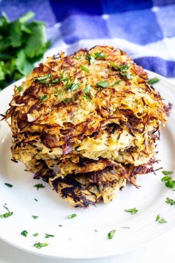 Spaghetti Squash Hashbrowns - EASY GOOD IDEAS