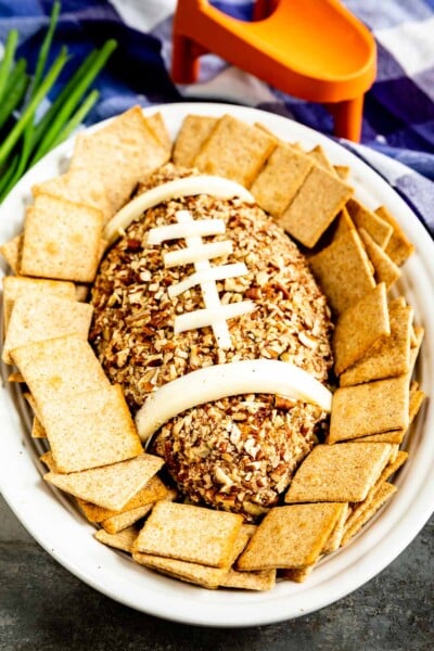 Football Cheese Ball - EASY GOOD IDEAS