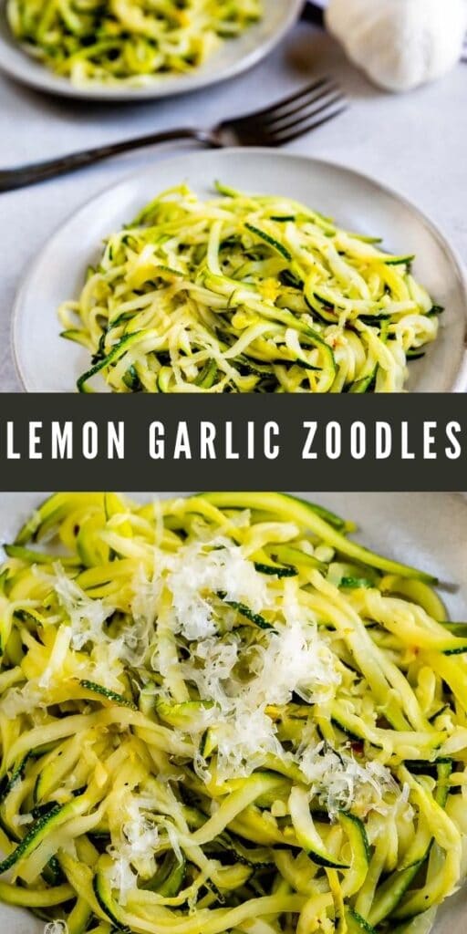 Lemon Garlic Zoodles - EASY GOOD IDEAS