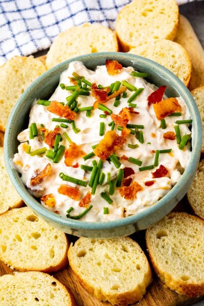 Baked Potato Dip - EASY GOOD IDEAS