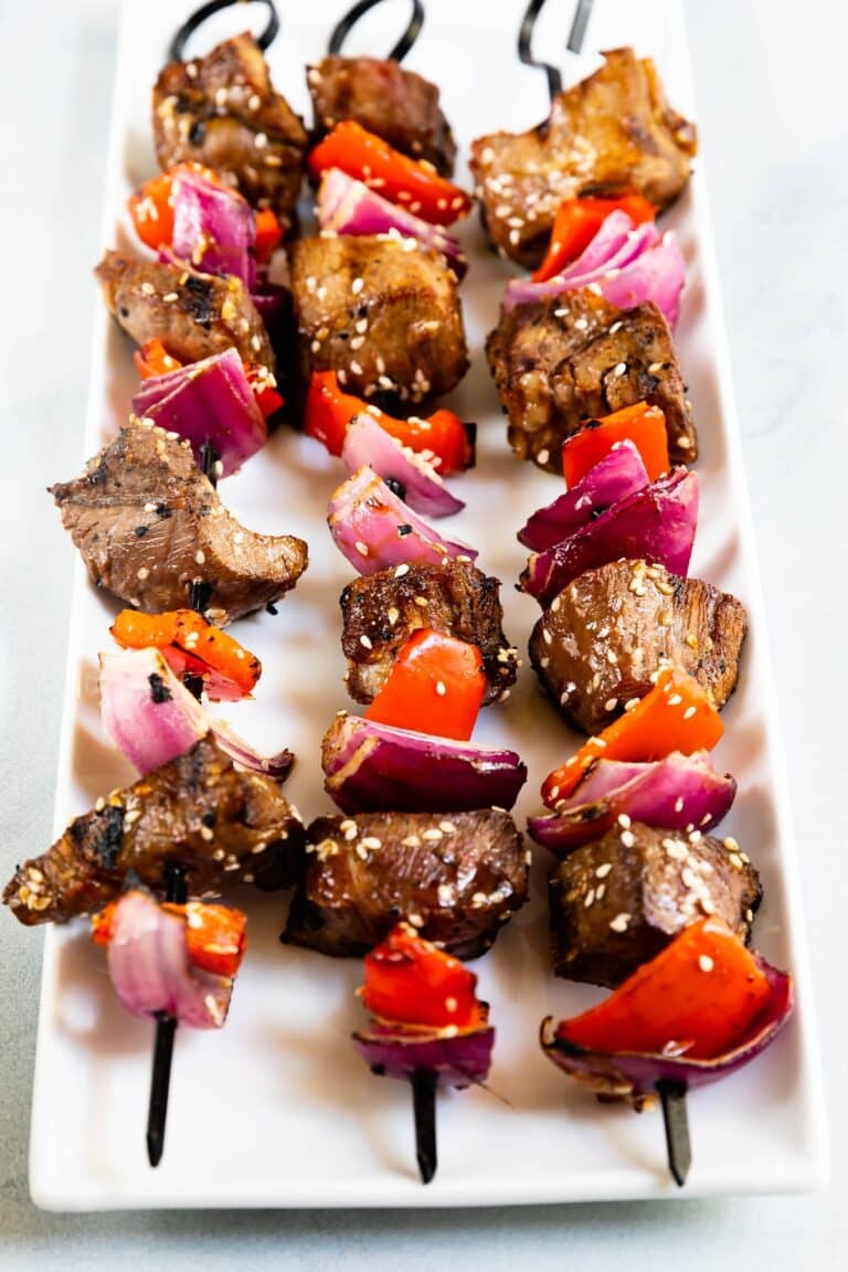 Grilled Teriyaki Steak Kabobs - EASY GOOD IDEAS